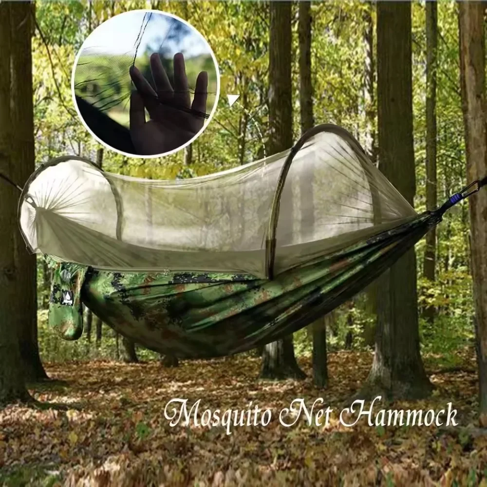 Hamaca tienda de campaña suspensión mosquitera hamaca tela a prueba de mosquitos al aire libre portátil estable Camping Picnic columpio hamaca