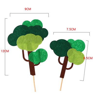 Woodland Animals Cake Topper Autumn Forest Cake Decor Jungle Safari Birthday Party Decor Happy Birthday Party Decor Kids Boys: Dark Khaki