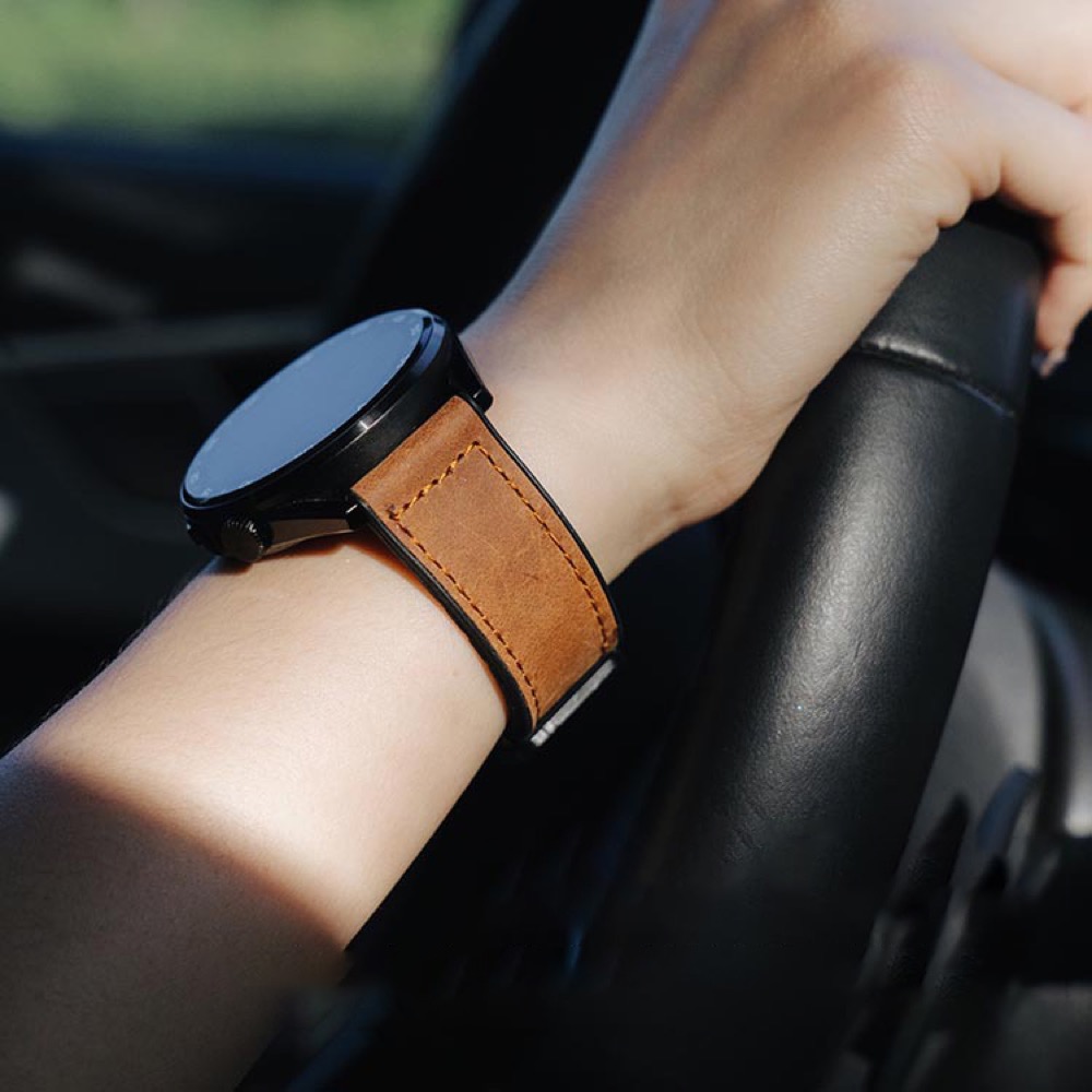 Leather Silicone Strap for Amazfit Active 2 Band Wristband Replacement Bracelet 20mm Soft Leather Silicone Strap Accessories