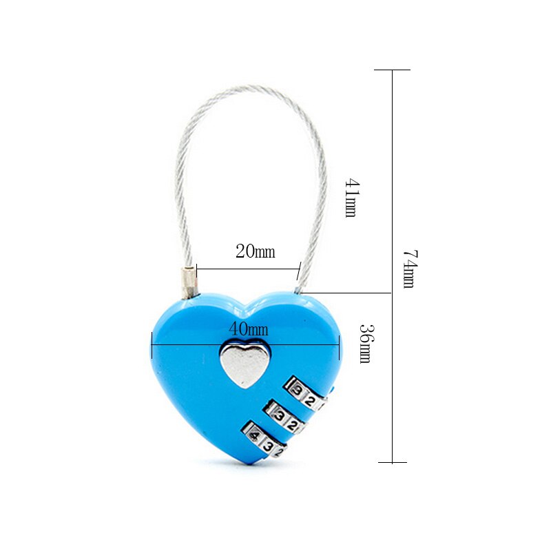 Digit Push Password Lock 4 Colors 10 Digit Push Button Combination Padlock 5 Digit Locking Mechanism Zinc Alloy Anti-theft