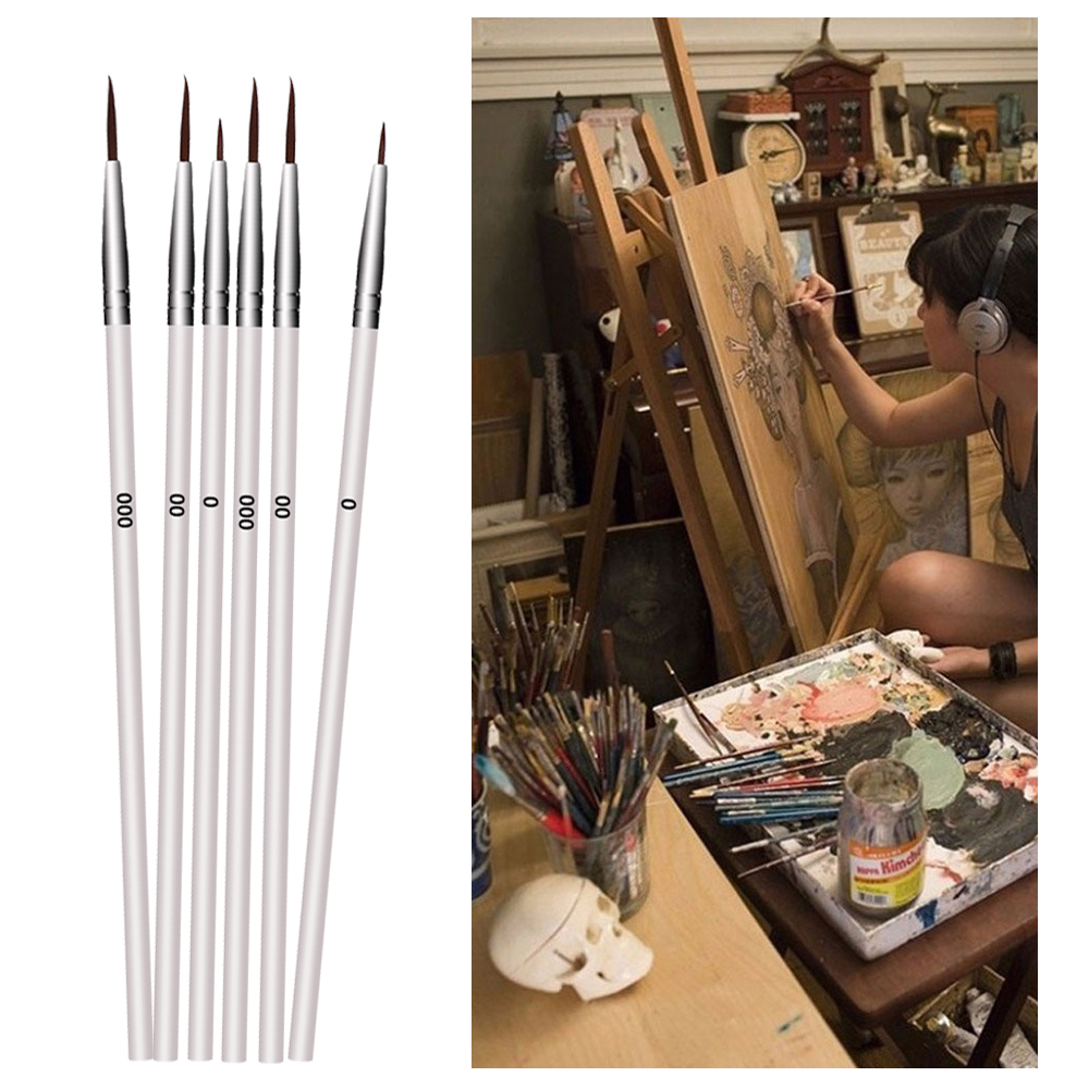 Bolígrafo de dibujo de línea, punta de fibra de nailon, pincel de pintura para artista, gancho fino, herramienta de arte, suministros de papelería, 10 Uds.