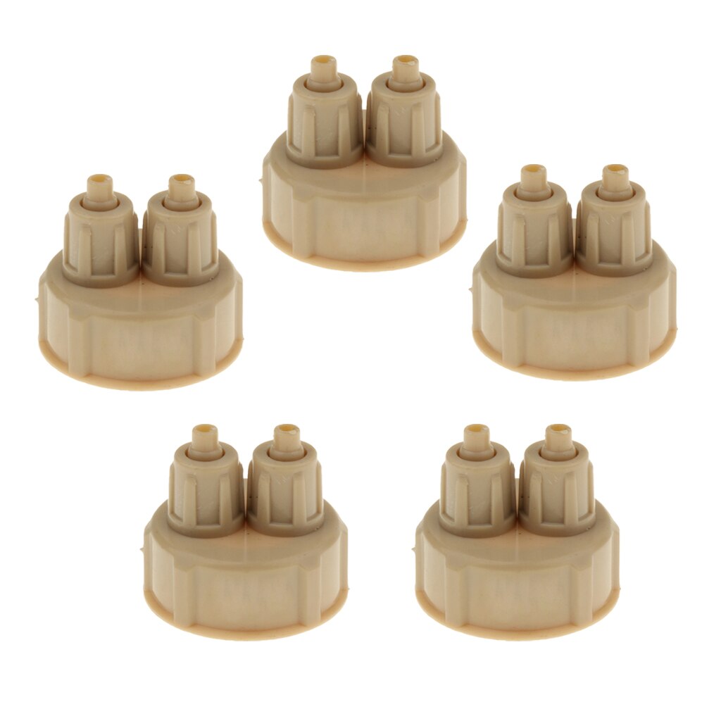 5xAquarium Fish Tank Carbon Dioxide DIY CO2 Reactor w/Quick Screw Bottle Cap