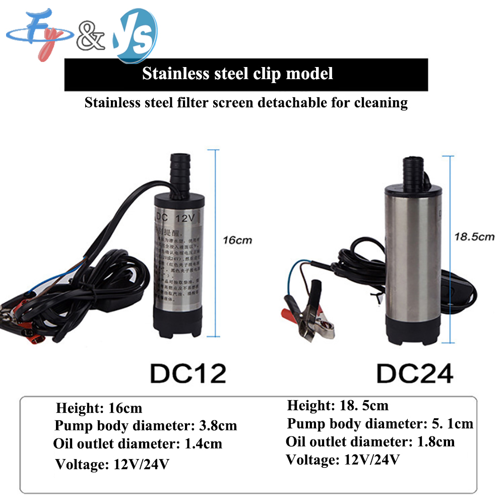 12V Elektrische Kraftstoffpumpe 12L/min, Diesel- und Wasserpumpe mit Schalter für Auto, Boot, LKW und Marine-Einsatz