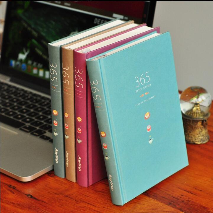"Color 365" Cute Planner Agenda Diary Hard Cover Yearly Monthly Study Daily Notebook Stationery