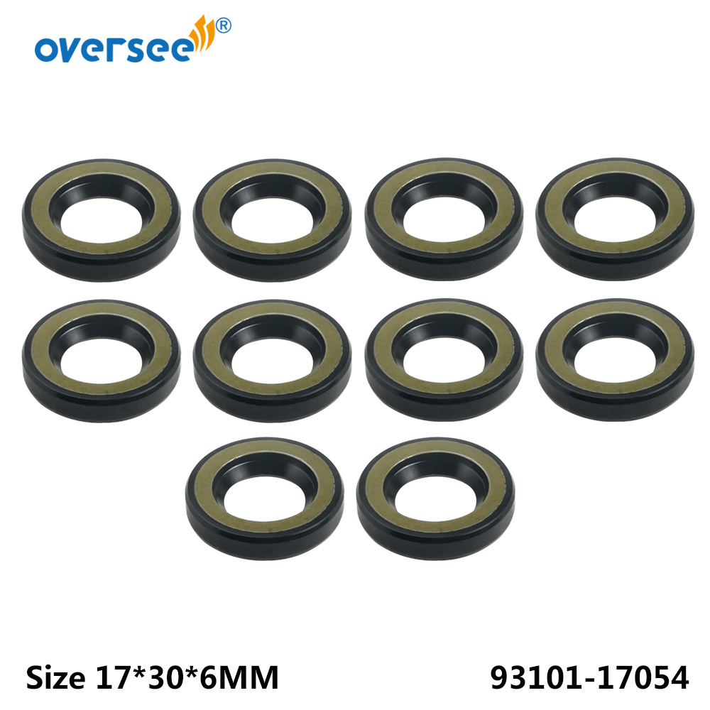 93101-17054 Oil Seal s-type Replaces For Yamaha Outboard Motor Parsun Hidea 8HP 9.9HP 15HP Size 17*30*6mm: 10PCS