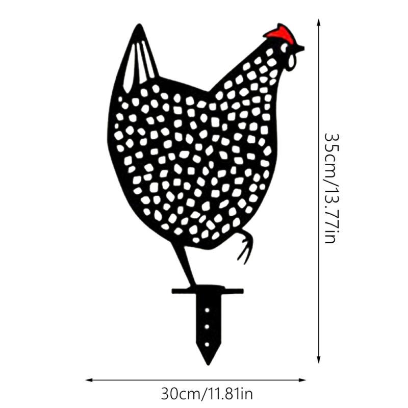 Plastic Garden Statues Chicken Yard Art Backyard Lawn Cutest Hen Yard Decor Garden Decoration Outdoor: 02