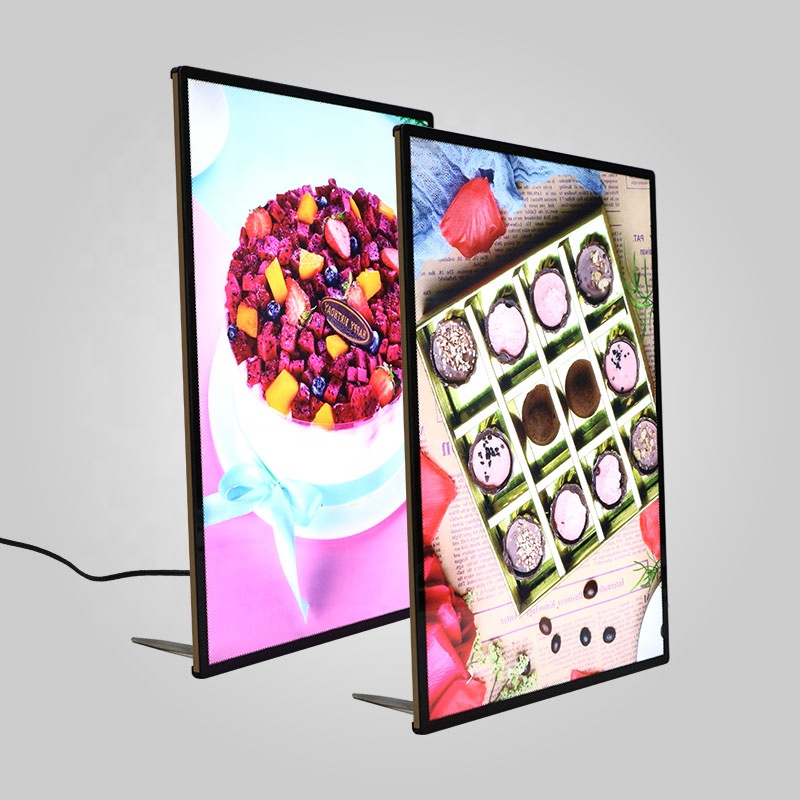 A4 led photo lightbox boîte d'éclairage matériel boîte lumineuse enseigne