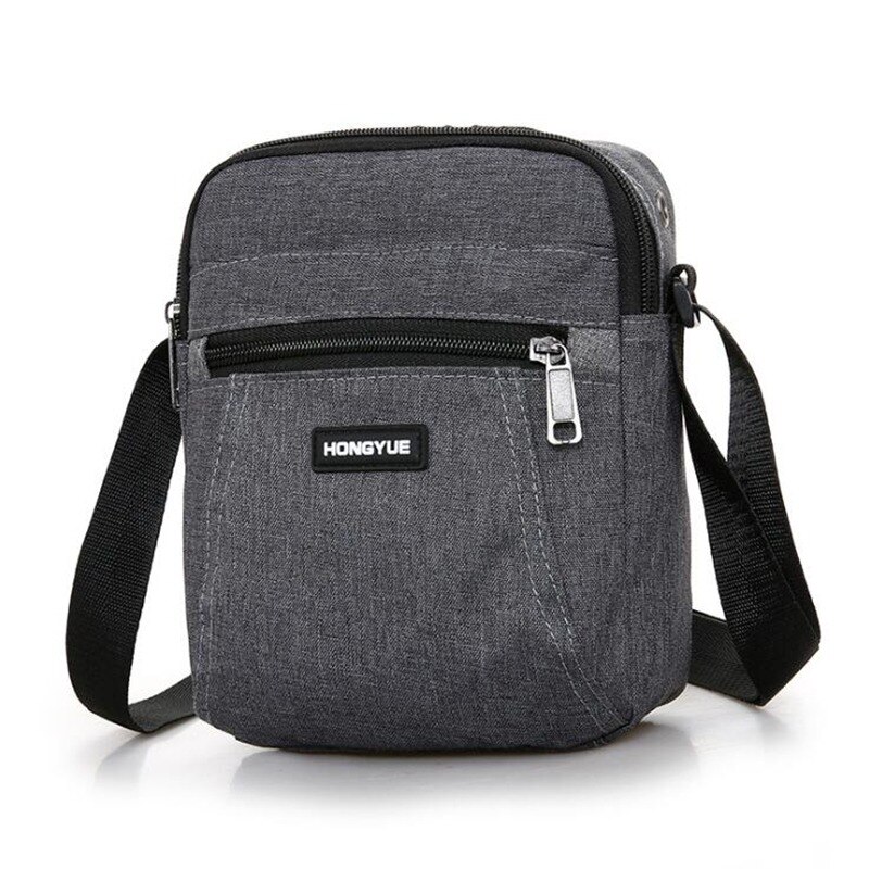 Mannen Taille Crossbody Messenger Schoudertassen Reistas Man Portemonnee Kleine Sling Pack Voor Werk Business Mannen tas: dark gray