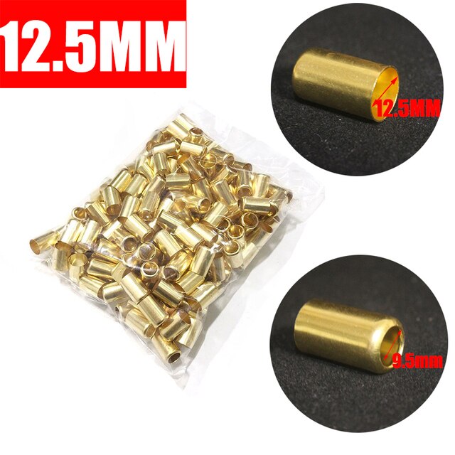 Sprayer Tube Sleeve 50Pcs/Pack High Pressure Pipe Copper Cover 11cm 15cm Agricultural Buckle Water Joint Brass Sleeves: 12.5mm