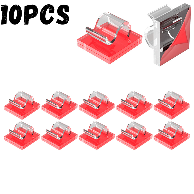 Cable Clips Adhesive Cable Organizer Sticky Wire Clip Cord Organizer Wires Management Holder for Office Car Home Charging Cable: green