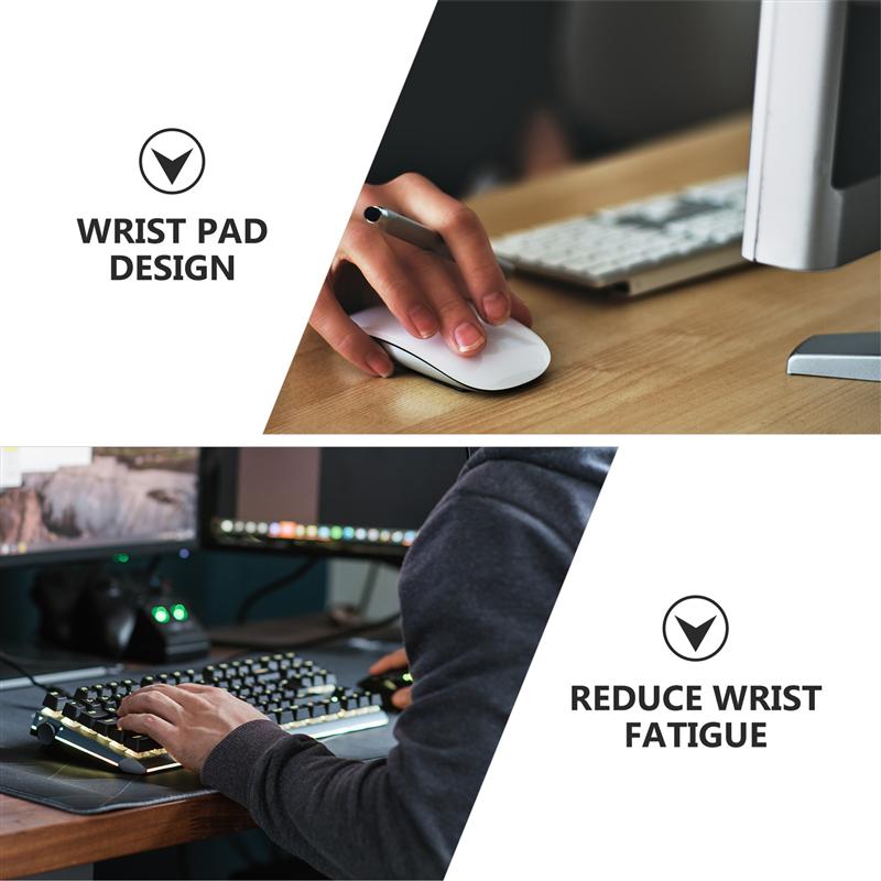 Computer Mouse Hand Rest Leather Wrist Hand Rest Mouse Keyboard Elbow Rest Support Pad Anti-Skid Wrist Cushion Pain Relief