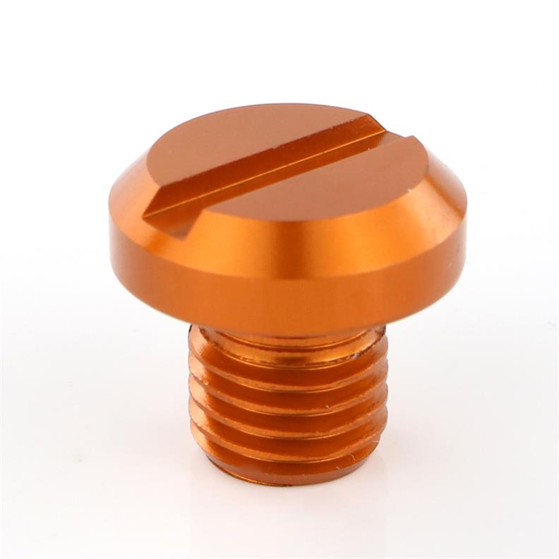 CNC miroir trou bouchons couvre vis pour Triumph Street Triple rue Twin Tiger Explorer 1200 tigre 1050 Sport tigre 800 XCX: Orange