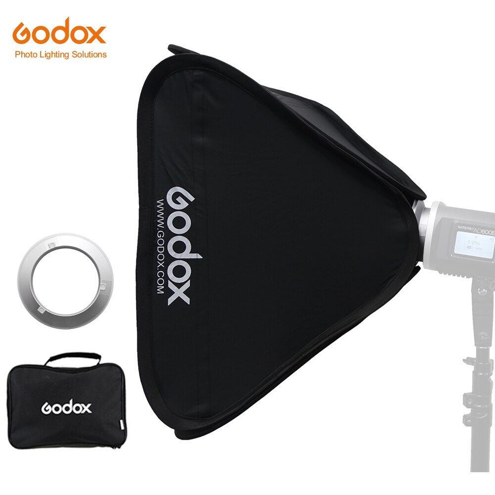 Godox 80x80 cm 31.5 &quot;x 31.5&quot; Opvouwbare Draagbare Bowens Mount Softbox Studio Strobe Flash Photo Reflecterende softbox Diffuser