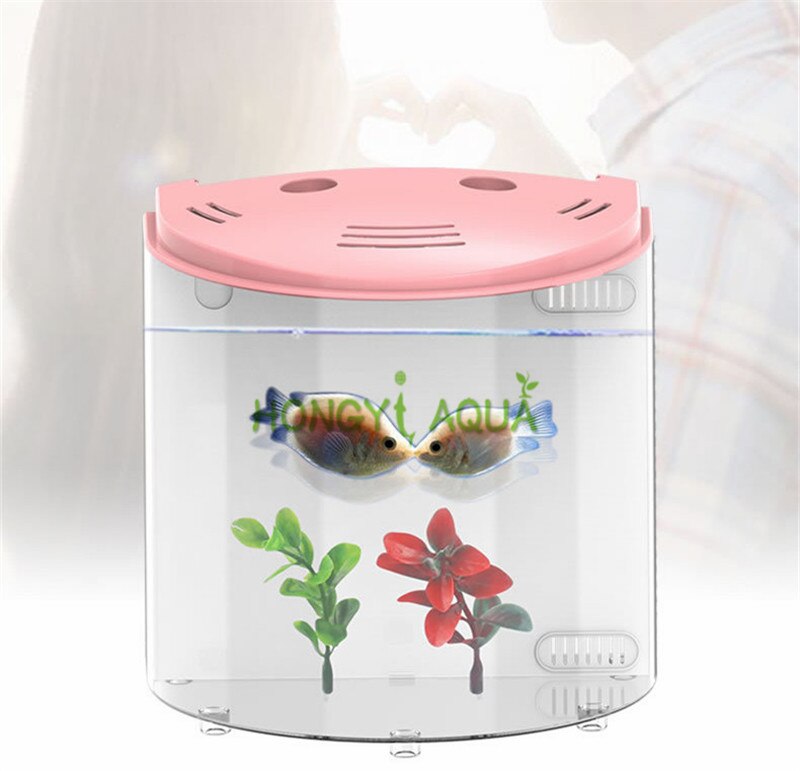 desktop fish tank small aquarium Watch goldfish bowl Ecological acrylic durable Convenience ATS-320