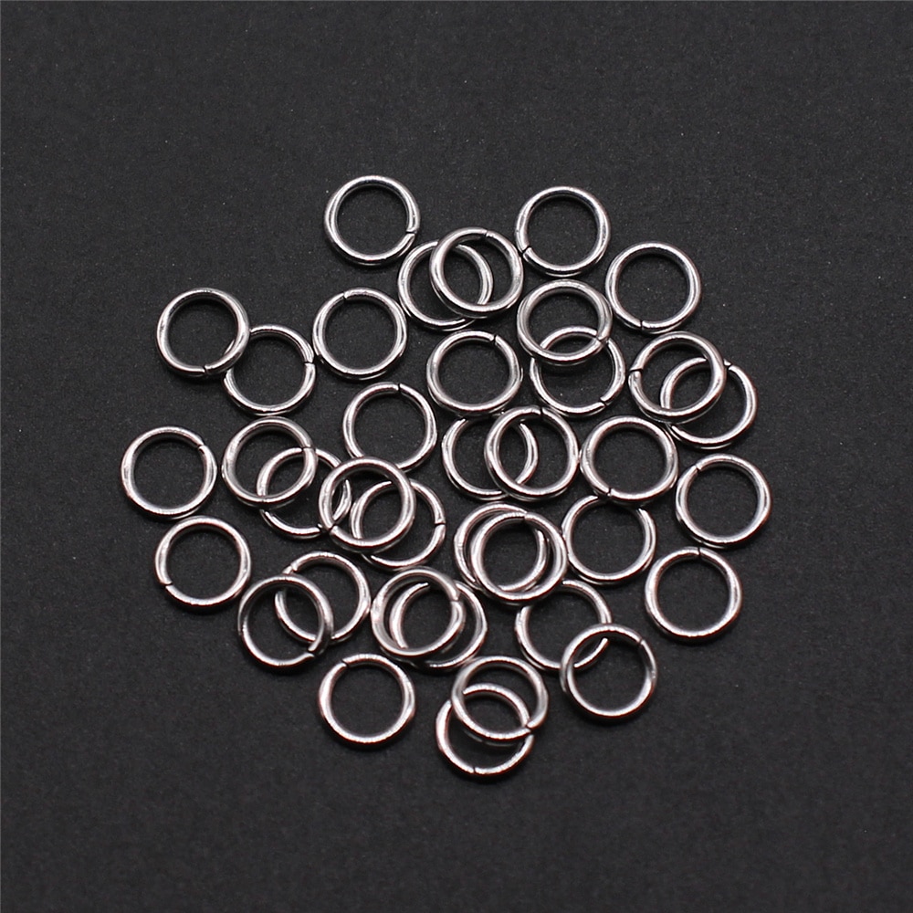 100Pcs Rvs Ringetjes & Split Ring Voor Sieraden Maken Diy Sieraden Bevindingen Sieraden Accessoires 3Mm 4mm 5Mm 6Mm 7Mm