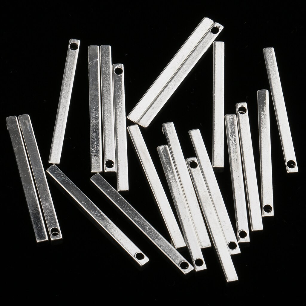 20 Pcs Legering Koper Stick Hangers Bedels Met Gat Sieraden Bevindingen Voor Maken Oorbellen Ambachten Diy
