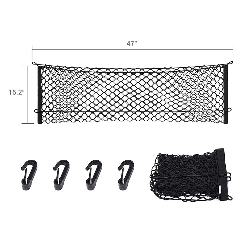 120X40CM Kofferbak Achter Opslag Netto Truck Auto Bagagenet Kofferbak Bagage Netto Geschikt Voor Auto Suv Pickup