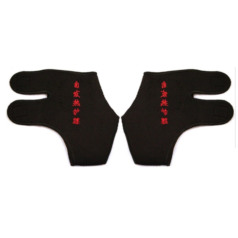 1 paar toermalijn zelfverwarmende verre infrarood magnetische therapie enkelondersteuningsband brace hielmassager pijnverlichting voetgezondheidszorg: Default Title