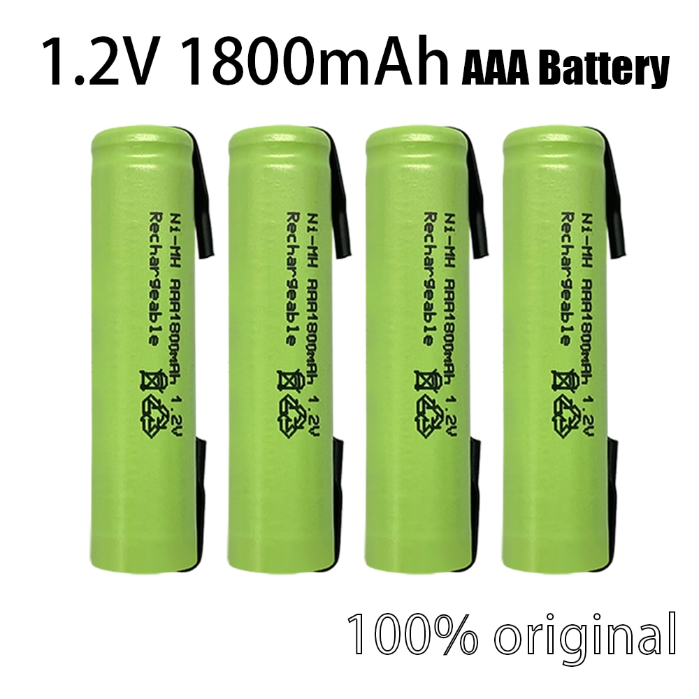 Batterie Rechargeable Ni-MH, 1.2V, AAA, 1800 mAh, 1.2V, 1.2V, 3a