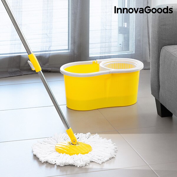 Innovagoods Double-Action Spinning Mop Met Emmer