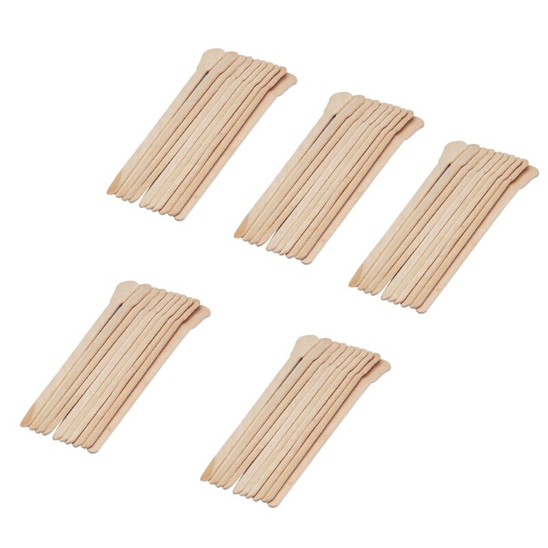 10pcs Wooden Waxing Wax Spatula Tongue Disposable Bamboo Sticks Hair Removal Cream Stick For Waxing Body Hair Care