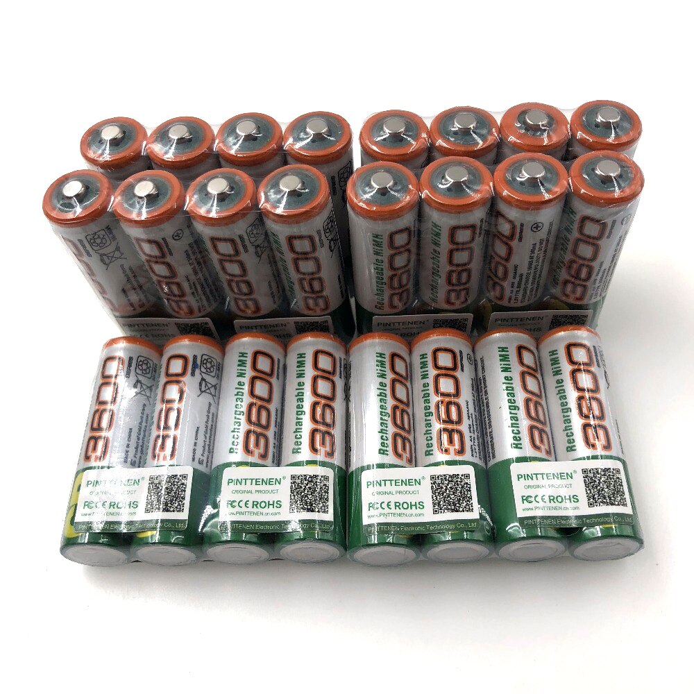 Aa 3600Mah 1.2V Lithium Leeuw Oplaadbare Li-Ion Batterij Batterijen En Led Zaklamp,