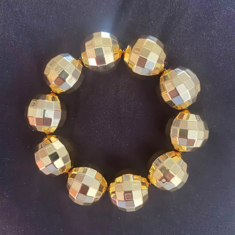 Disco Ball Necklaces Mirror Balls Costume Bracelet Earrings Rave Accessories 70s 80s Disco Party Stage Props Festivals Supplies