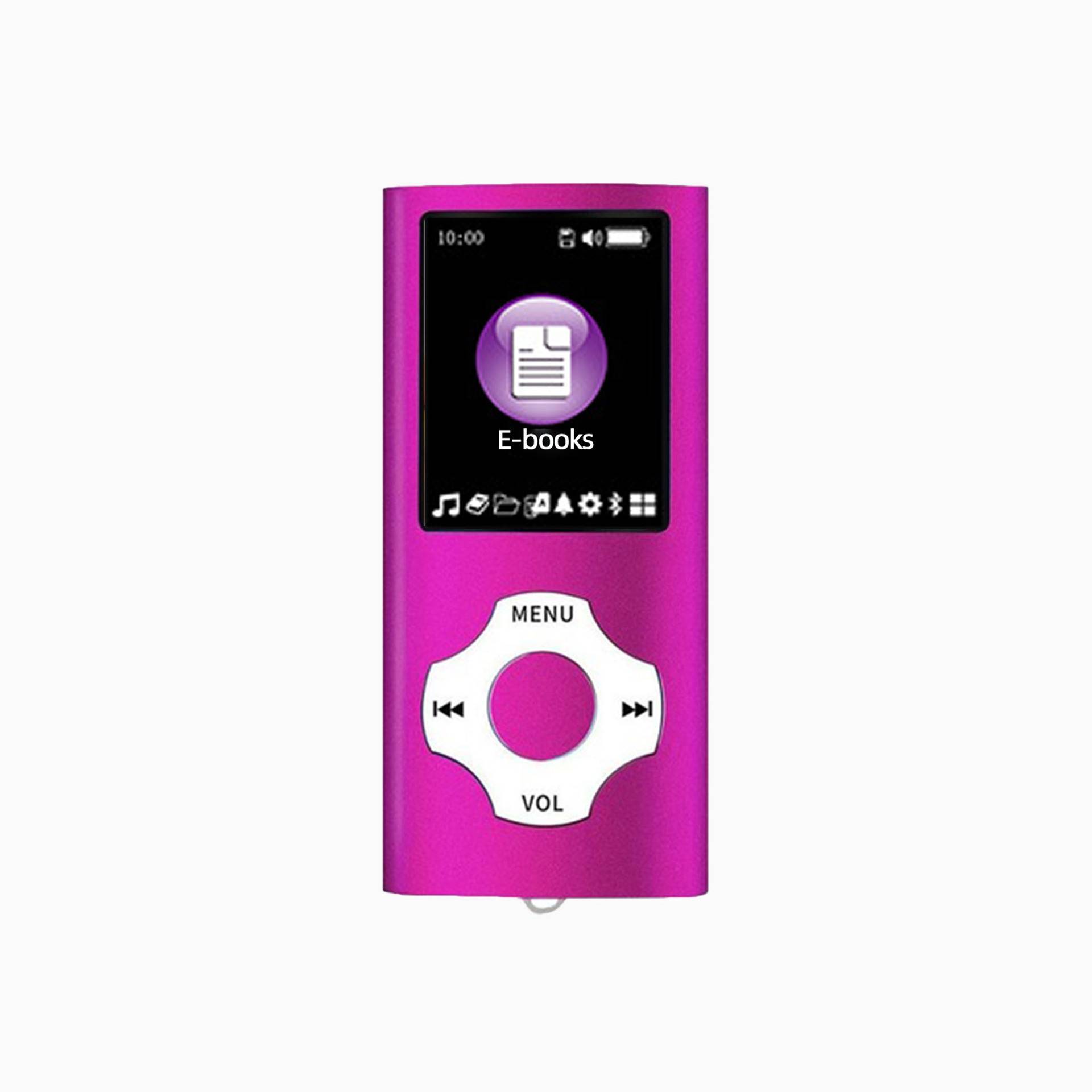 Mini MP3 Player Portable Music Player Bluetooth 5.0 Music Stereo Player 1.8 inch Screen Support FM Radio E-Book Recording: Red