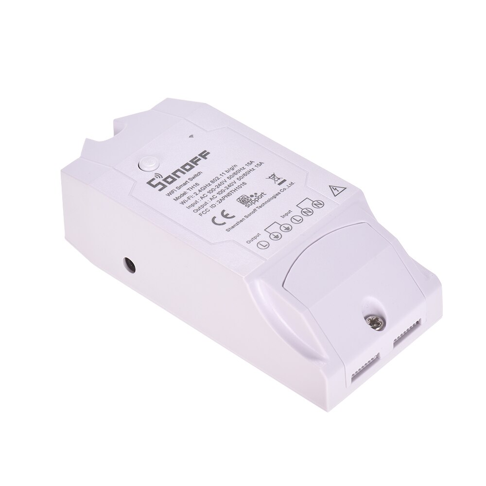 SONOFF – interrupteur intelligent sans fil WiFi, 15a, 3500W, TH16, contrôle de la température et de l'humidité, Kit domotique