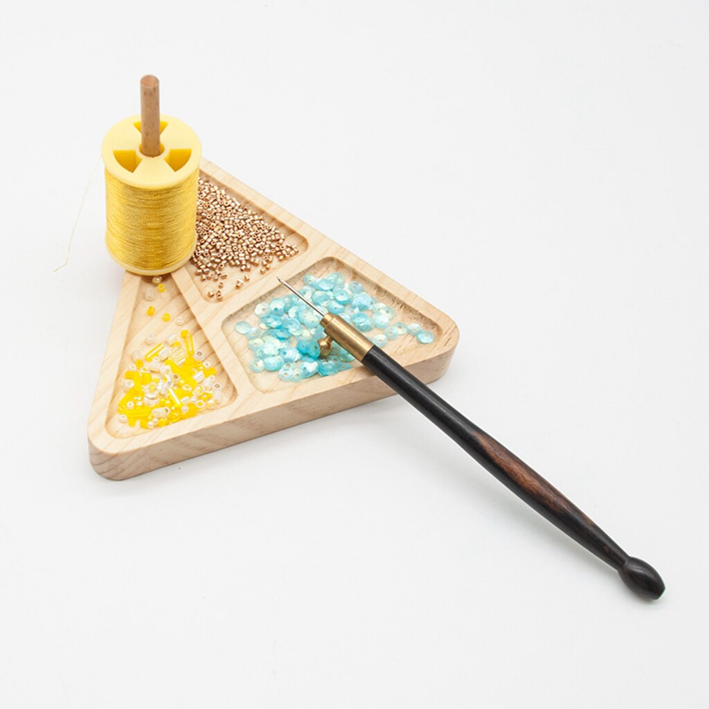 Kraal Houten Lade Kralen Loom Sieraden Maken Kit Diy Breien Weven Kralen Tool: 11x10x1.5cm