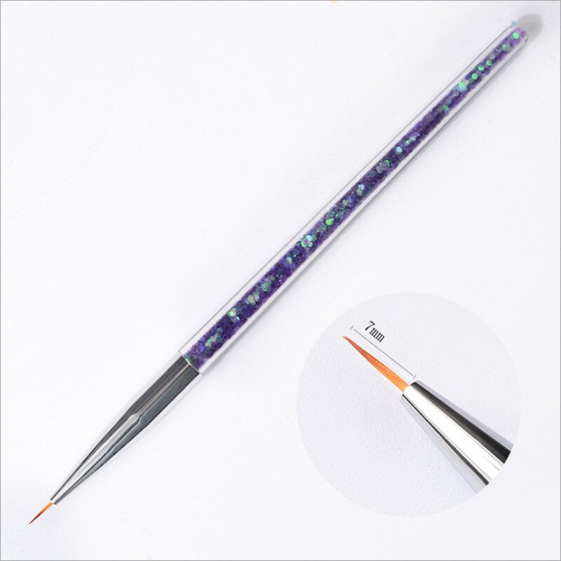 Gel negle børste nail art kolinsky akryl negle børste superfine stribe tynde negle børster til maling manicure pensel