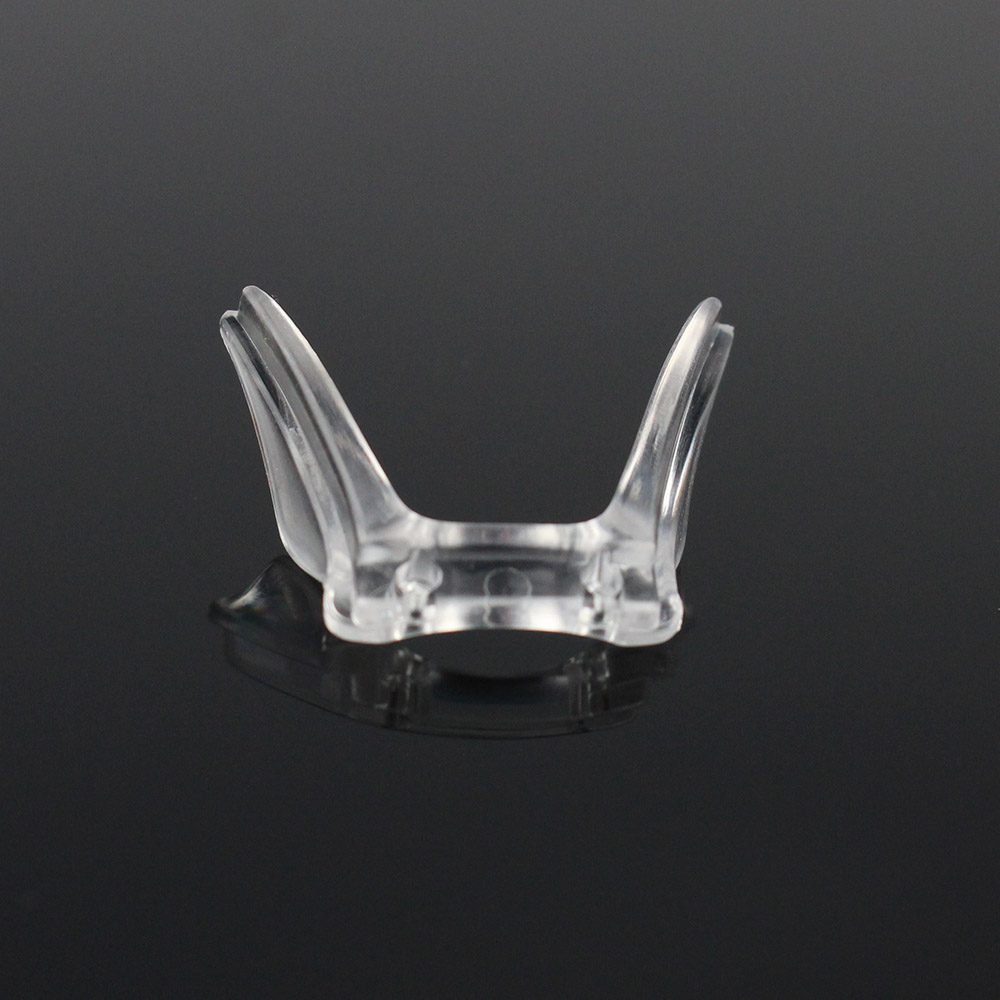 100 peças óculos de sela de pvc transparente almofada de nariz óculos suporte antiderrapante tamanho transparente 17mm 18mm
