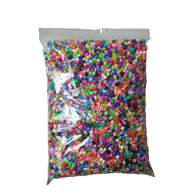 57colors pyssla hama beads 5mm 8000Pcs Iron Beads for Kids Hama Beads 3d puzzle toys Handmade toys: Color mixing