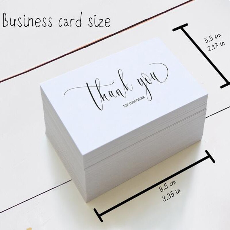Carddsgn Small Business Thank You Card Printable Business Thank You For Your Order Card For Small Shop Packet 3.5x2''