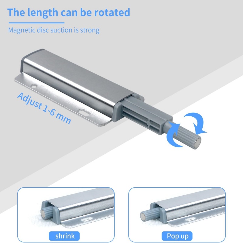 10 stücke Schrank Tür Dämpfer Puffer drücken-zu-offen Magnetische verriegeln System Schränke Küche Tür drücken Magnet Fangen Weiche Ruhig näihr