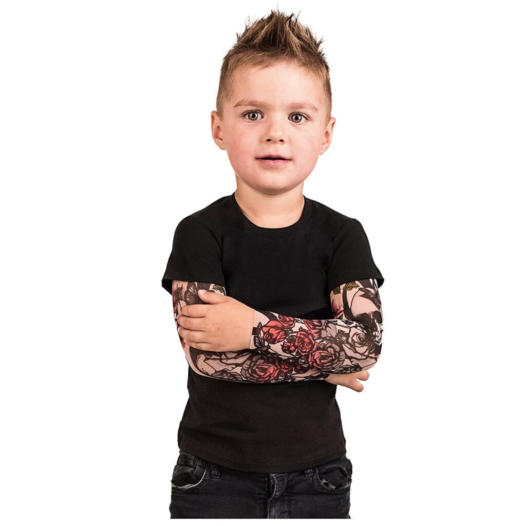 Kleinkind Neugeborenen Baby Mädchen Jungen Hemd Kleidung einstellen Spielanzugoverall Rose Tätowierung Hülse T-Shirt Spiel Kleidung Outfit einstellen