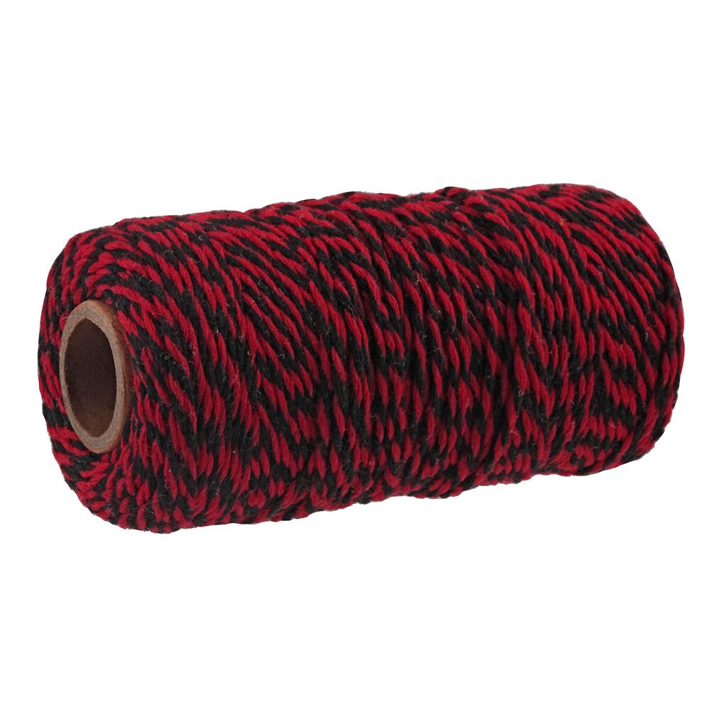 100 mètre 2mm coton boulangers ficelle ficelle coton cordons corde pour décor à la maison à la main noël emballage artisanat bricolage emballage: 07