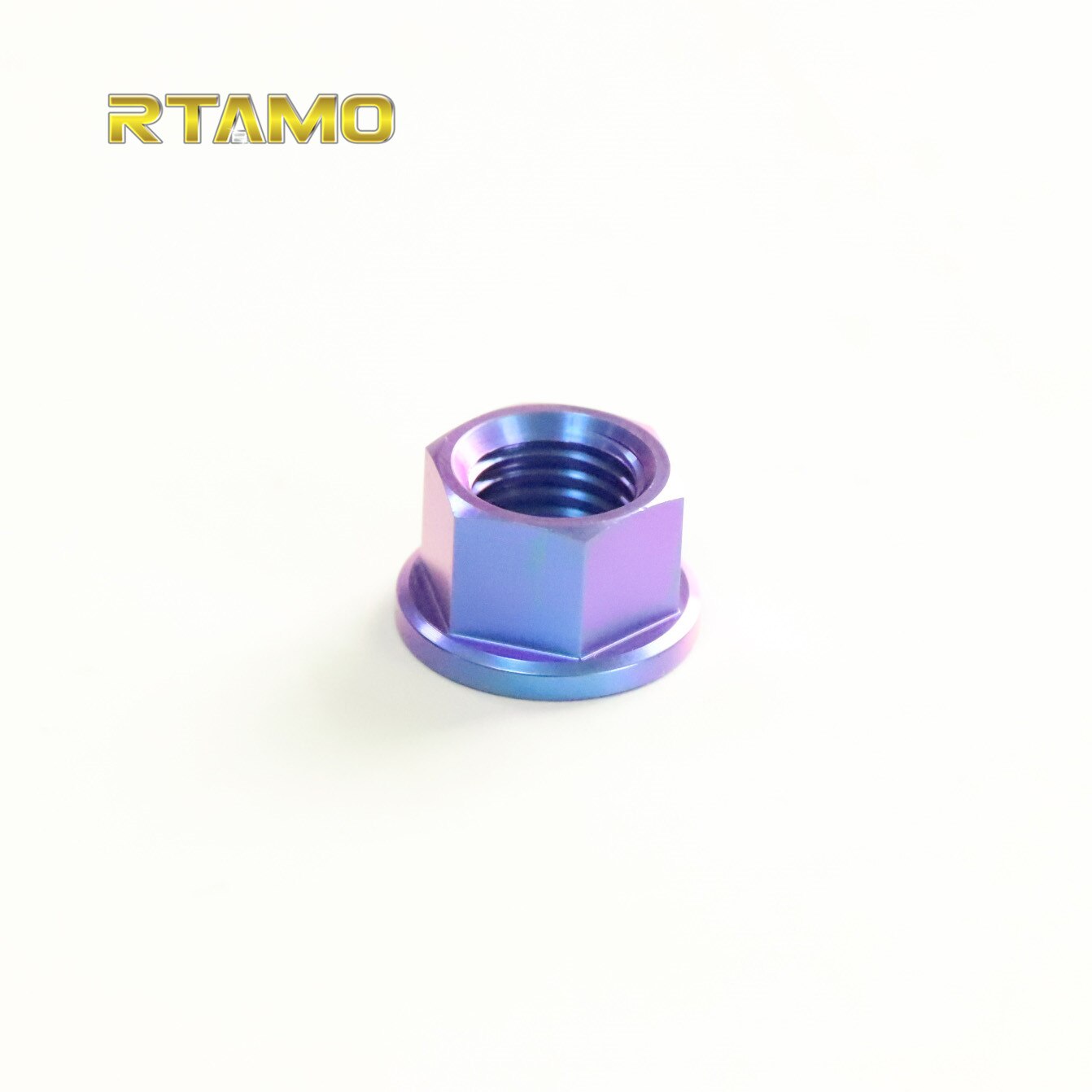 Titanium Flanged Nuts M12 M14 M16 M18 M25 Nut Screws Ti Bolts for Motorcycle Bicycle Car Parts