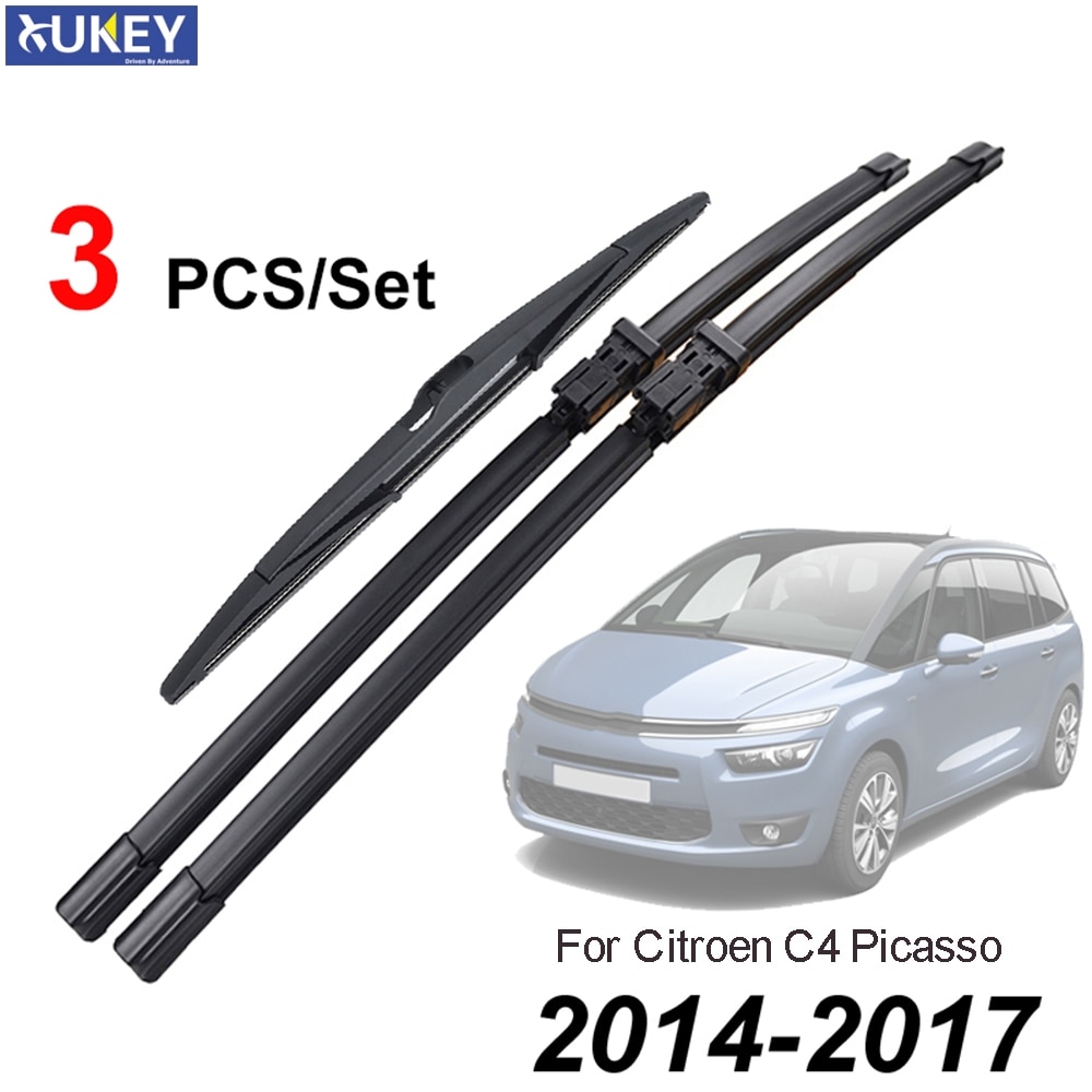Xukey 30 "30" 14 "Ruitenwissers Set Voor Achter Kit Voor Citroen C4 Picasso / C4 picasso MK2