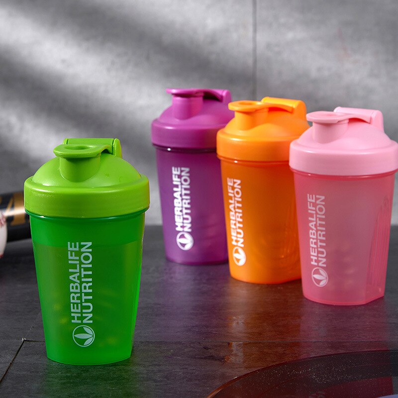 400ML sport secouer bouteille protéine de lactosérum mélange bouteille sport Fitness Fitness Portable en plein air en plastique boisson bouteille