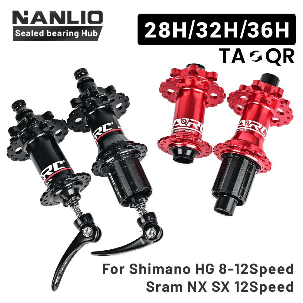 Nanlio Bicycle Hubs ARC 006 Mountain Bike Hub - NBK Bearing Aluminum Alloy Hub for 8-12 Speeds | Available in 32/28/36 Holes