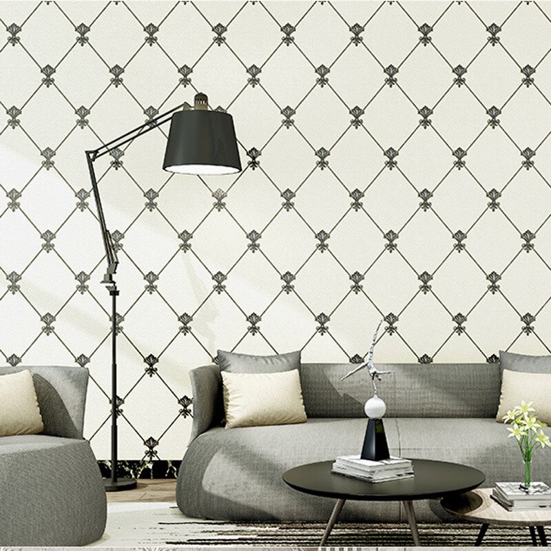 Papel tapiz 3D de imitación de mármol para pared, tapiz grueso de de imitación de cuero, entramado de diamantes para dormitorio, U169