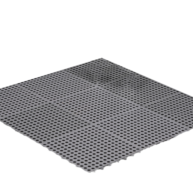 Square Shower Mat Non-Slip Bath Mats Anti-skid Bathroom Massage Mat Hollow Drain Holes Bathtub Carpet Kitchen Splicing Pads: Deep gray 1