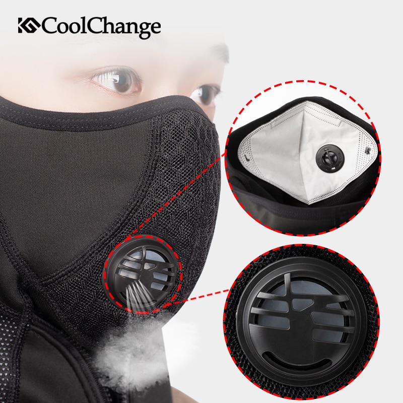 CoolChange Winter Cycling Face Mask Fleece Thermal Windproof Bike Cap Balaclava Ski Fishing Skating Hat Snowboard Training Mask