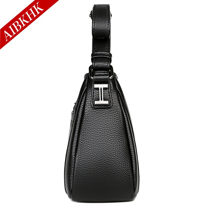 Bolso de europea y americana para mujer, bandolera de piel suave minimalista para madres de mediana edad y personas mayores, M637