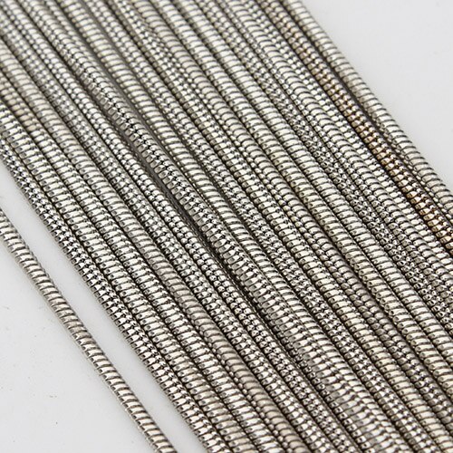 LOULEUR 10 mètre/lot 1.5mm métal fer noir collier chaînes en vrac lien chaînes pour collier Bracelet bijoux à bricoler soi-même fabrication: rhodium