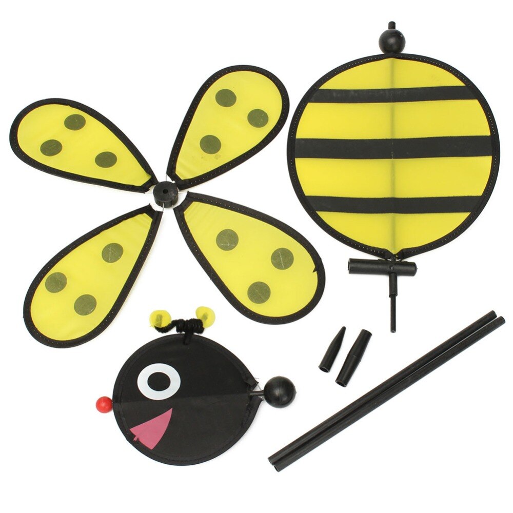 Nowy trzmiel pszczoła/biedronka wiatraczek bąk wiatraczek wystrój ogrodu domu klasyczne zabawki 1PC