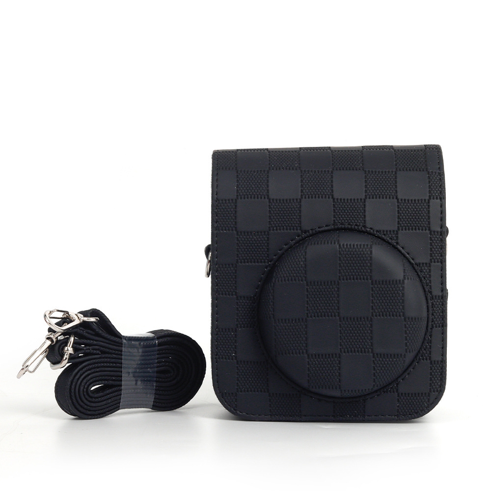 Cameratas voor Fujifilm Instax Mini 12 Instant Camera-accessoires Reisbeschermende camerabehuizing met verstelbare schouderriem: Ivoor
