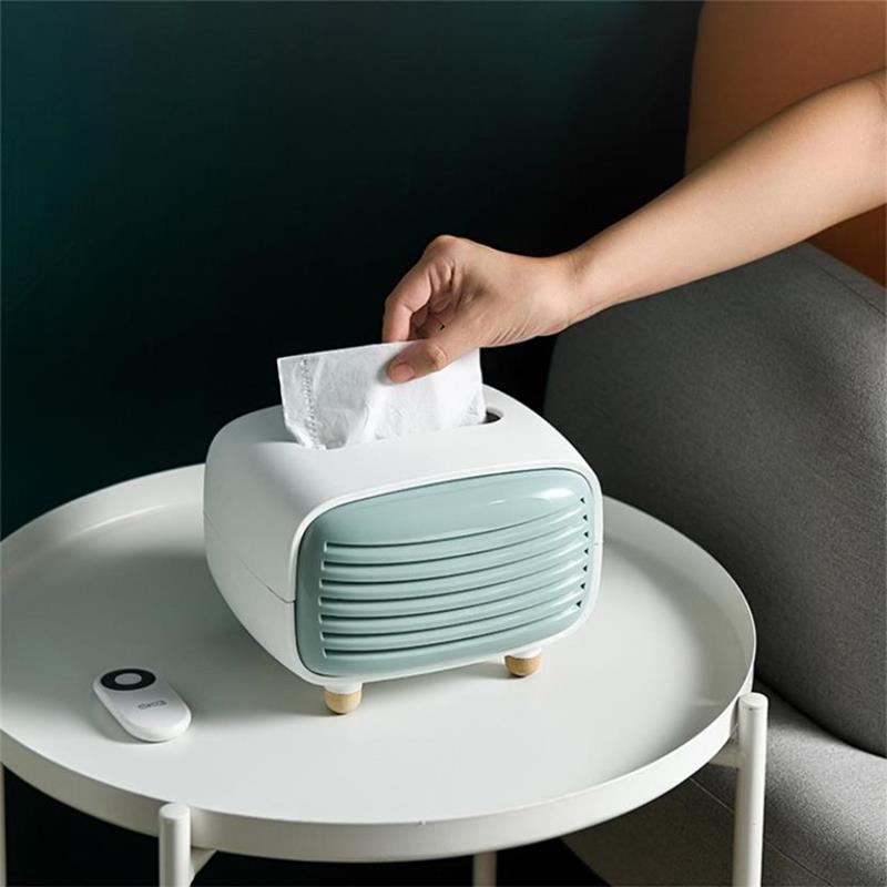 Radio Tissue Box Plastic Living Room Chic Paper Towel Storage Box Hotel Restaurant Home Decoration Supplies