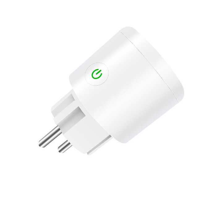 Smart Stikkontakt Adapter Wi-Fi Tuya - Stemmestyring App Smart Life - Virker med Alexa Google Home: Eu-stik